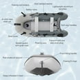 thumbnail image 4 of ALEKO Inflatable Fishing Boat with Aluminum Floor 10.5 ft Light and Dark Gray, 4 of 10