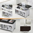 thumbnail image 4 of Lift Top Coffee Table, with Storage Shelf/Hidden Compartment, Gas Lifting Mesa De Centro para Sala Pop Up Coffe Table, 4 of 8