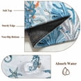 thumbnail image 6 of Blue Turtle Coastal Area Rugs 5'x7', Washable Small Throw Rugs for Laundry Room Playroom, Octopus Summer Beach Coral Seahorse Indoor Outdoor Rug Non-Slip Low Pile Carpet Runner Reversible Floor Mats, 6 of 8