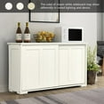 thumbnail image 3 of Giantex Kitchen Cabinet, Storage Sideboard, Stackable Buffet Cabinet w/Antique Look, 2 Sliding Door, Bar Cabinet for Kitchen, Dining Room, Antique White, 3 of 8
