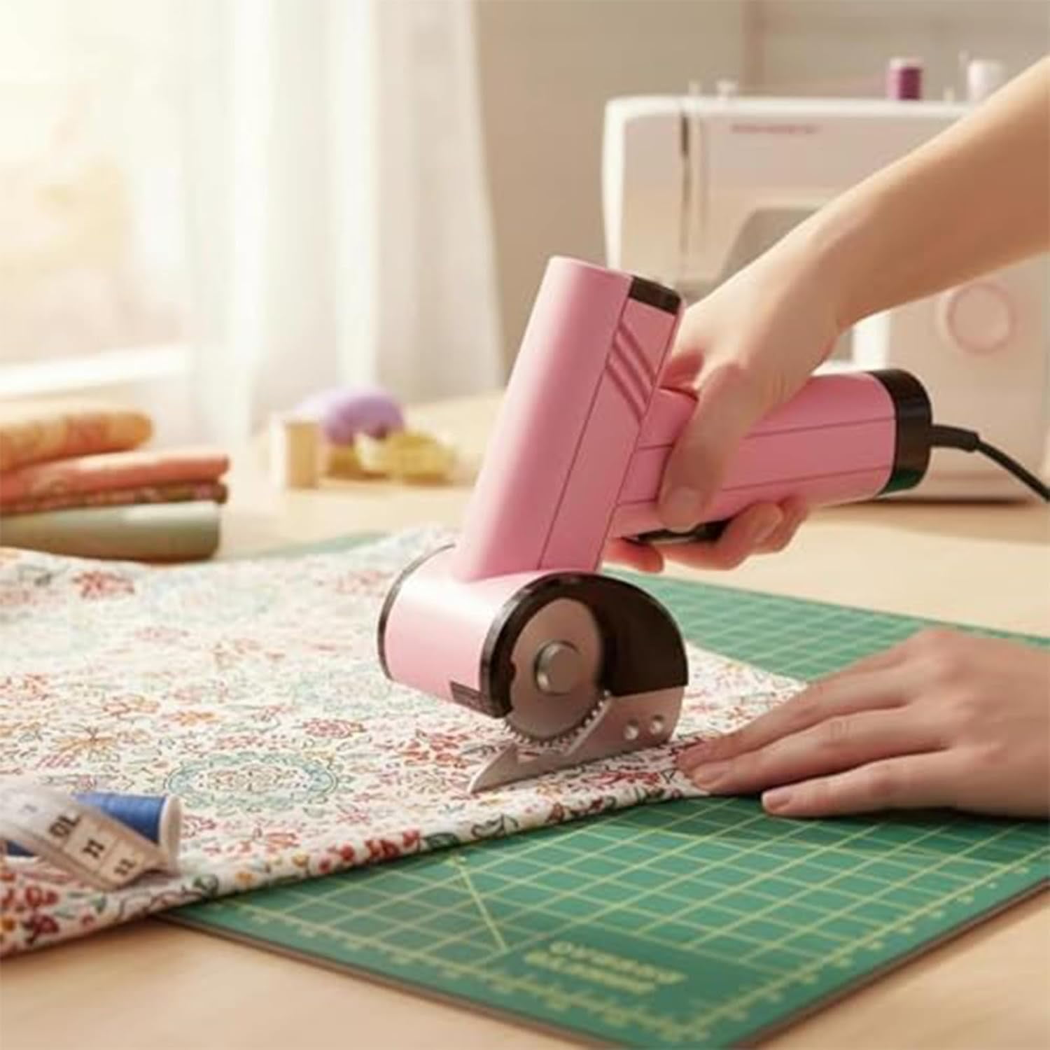 Rechargeable High-Speed Cardboard Cutter, Four Speed Control Powerful Cordless Box Cutter with LED, for Fabric, Leather, Carpet Diy Projects, Lightweight & Effortless