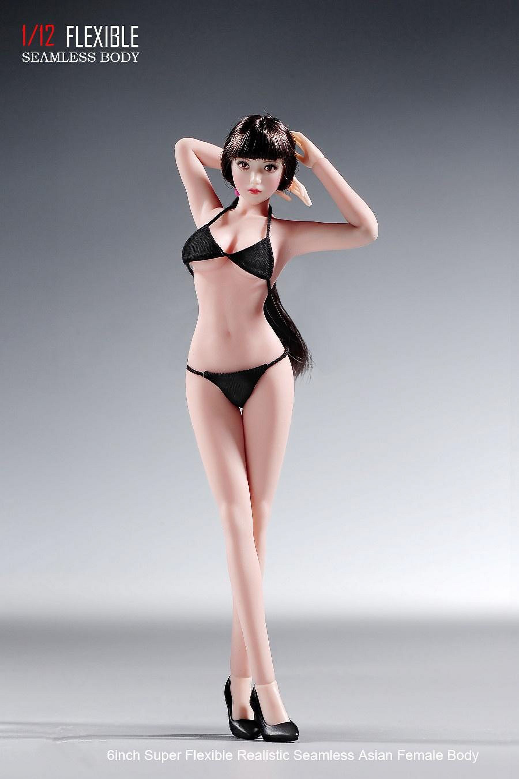 T305 1/12 Scale Super Flexible Seamless Body with Detachable Feet