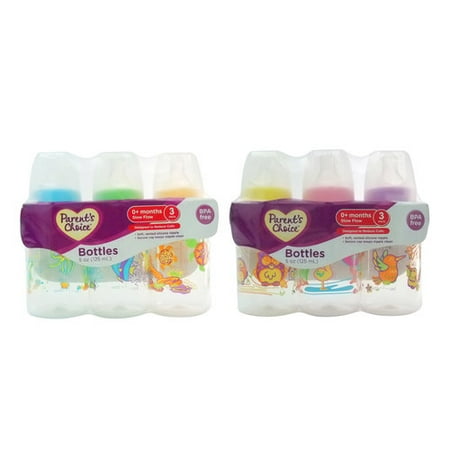 Parent's Choice Slow Flow 5 oz Bottles, 3 ct