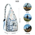 thumbnail image 3 of Dolphin Lovers Sling Backpack - Playful Marine Life Pattern Shoulder Bag, Multi-Functional Anti-Theft Pack for School & Outdoor Adventures, 3 of 4
