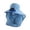 Blue-1, variant on Uv Protection Sun Hat,Solar Power Built in Cooling Fan Full Face Shield Breathable Light Fabric,Outdoor Sun Block Headwear for Cycling Hiking Daily outside Activity(Blue)