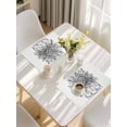 thumbnail image 5 of Eucalyptus Grey Placemats Set of 12, Vintage Bottle Succulents Flower Stripes Placemats for Dining Table, Place Mats for Kitchen Tabletop, Waterproof Wipeable Dining Table Mats Set, 5 of 9