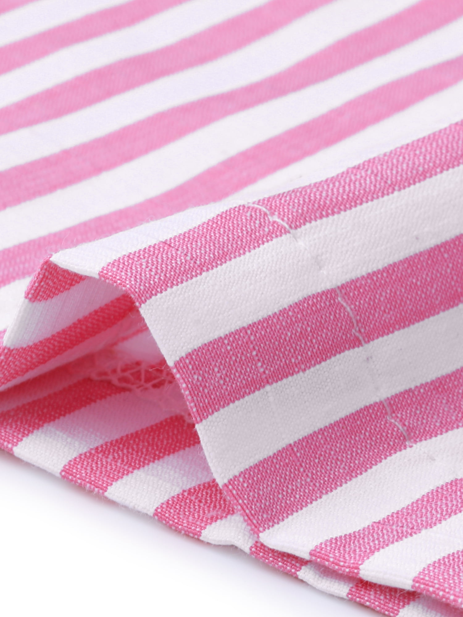 DARING DIVA Women's Striped Sleeveless V Neck Short Jumpsuit with Belt X-Large Pink
