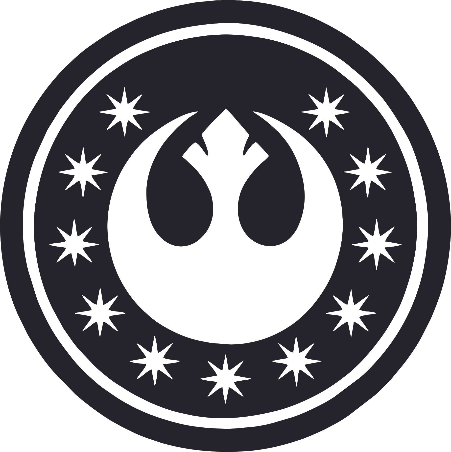 Download New Jedi Order Star Wars Symbol Cartoon Character Wall Art ...