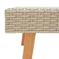 thumbnail image 4 of vidaXL Coffee Table Garden Outdoor Side Table Solid Eucalyptus Wood PE Rattan, 4 of 4