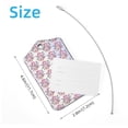 thumbnail image 4 of Square 2Pack PU Leather Floral Purple Romantic Cruise Luggage Tag with Privacy Cover and Stainless Steel Ring - Suitable for Travel Handbags Backpacks Luggage Tags, 4 of 6