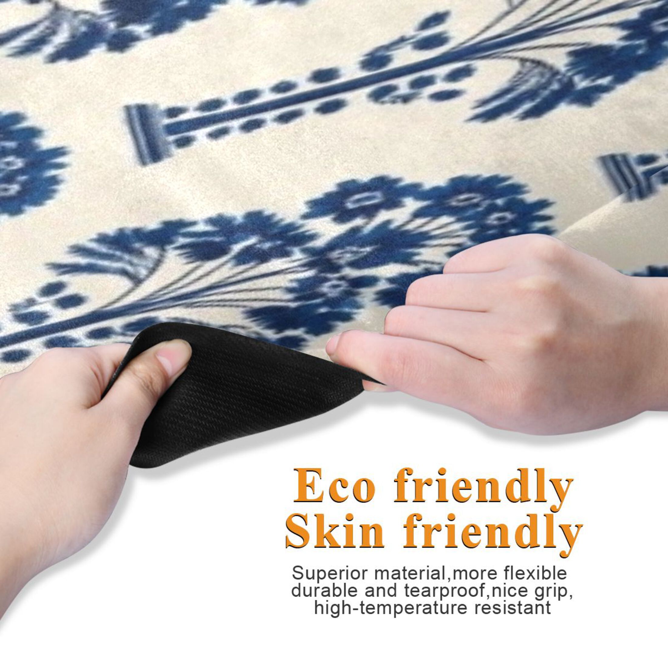 BZSMCE Yoga Mat Women Fitness Mat White Tree Pattern
