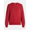 thumbnail image 5 of No Boundaries Pullover Crewneck Sleep Top with Long Sleeves, Women's XXS-3X, 5 of 5