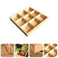 thumbnail image 2 of Boîte de Fruits Secs Carrée Multifonction Plateau Alimentaire Plateau à Collation pour Bonbons Fruits Noix, 2 of 9