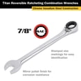 thumbnail image 2 of Titan 14611 7/8" Reversible Ratcheting Wrench, 2 of 6