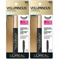 Lâ€™OrÃ©al Paris Voluminous Original Waterproof Mascara, Black, 2 count