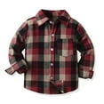 thumbnail image 2 of Rovga Kid Clothes For Boys Girls 3-4 Years Toddler Unisex Unisex Spring Winter Plaid Tops Long Sleeve Cardigans Shirt Coat Clothes, 2 of 8