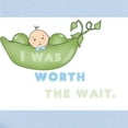 thumbnail image 2 of CafePress - Worth The Wait Short Sleeve Infant Boy Body Suit - Baby Light Bodysuit, Size Newborn - 24 Months, 2 of 4