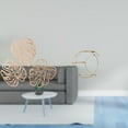 thumbnail image 2 of Placa de pared con hojas de palma, decoración de pared de madera, estante de almacenamiento de pared, estante colgante de metal de varios niveles, ade, 2 of 8
