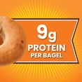 thumbnail image 2 of Thomas' Plain Bagels, 6 count, 10g Protein, Kosher Bagels, 20 oz Bag, 2 of 8