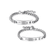 thumbnail image 1 of Pulseras Novios Enamorados Parejas Amor Acero Inoxidable Set Color Plateado Xtellar plateado, 1 of 4