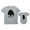 Dad Gray / Baby Gray, variant on Baby & Papa Bear Men's T-shirt & Baby Bodysuit Outfit Father & Son Matching Set Dad Gray Medium / Baby Gray 6M (3-6M)