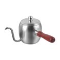 thumbnail image 2 of Ovzne Stainless Steel Coffee Maker – 500Ml Hand-Brewed Pot With Long Thin Spout, Outdoor Tea/Coffee Boiling Pot, Enclosed Stove Compatible (Size: 9.59.59.5Cm), 2 of 6