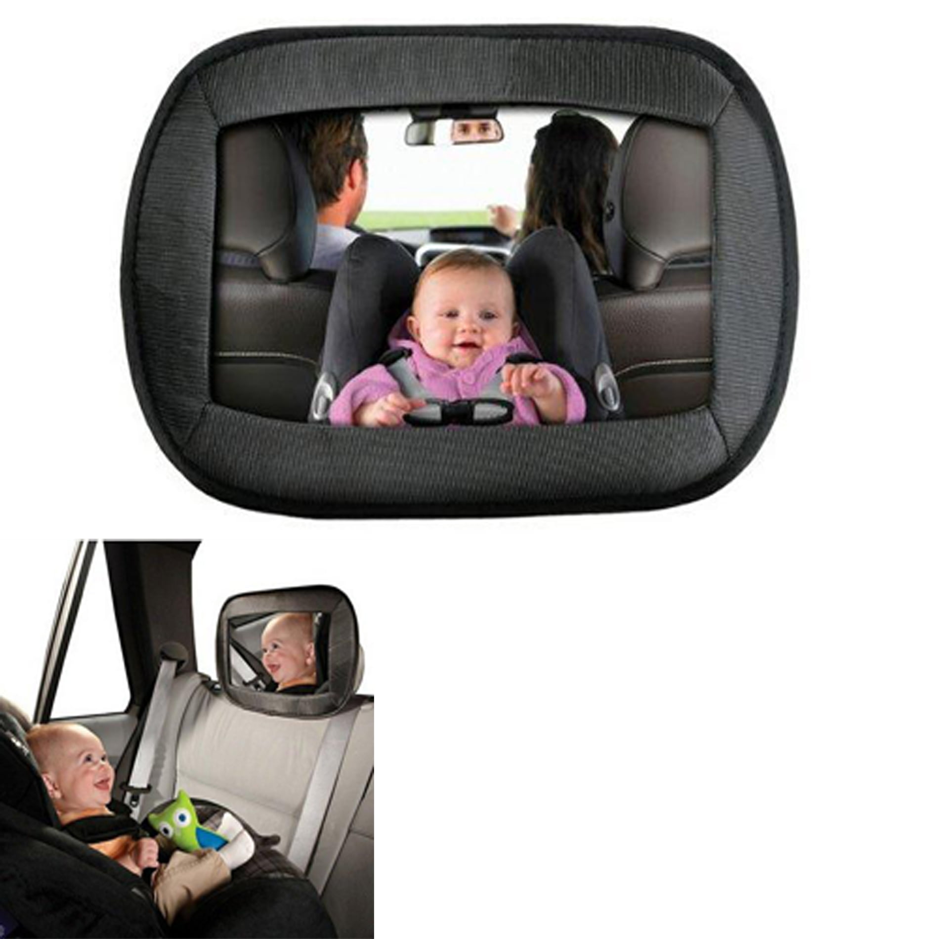 QUEES Baby Car Mirror Shatterproof Wide Clear View Baby Mirror for Back Seat Carseat Mirrors Rear Facing for Infant Safety