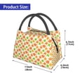 thumbnail image 2 of Yiaed Maple Leaves1 Print Lunch box lunch bag Portable Insulated Lunch Box for Women Men Cooler Tote Bag with Front Pocket for Work Picnic Travel, 2 of 6