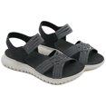 thumbnail image 1 of Sandalias deportivas Sandalias planas Zapatos para caminar con punta abierta Sandalias de cuña baja para mujer, 1 of 9