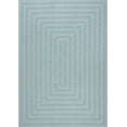 thumbnail image 2 of JONATHAN Y SANTA MONICA 5 x 8 Area Rug, Chevron Concentric Squares - Aqua/Light Gray, SMB206A-5, 2 of 5