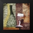 thumbnail image 2 of Wolk, Lisa 12x12 Black Modern Framed Museum Art Print Titled - Funky Wine, 2 of 5