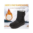 thumbnail image 3 of Crocowalk Womens Memory Foam Pull On Nylon Waterproof Thick Faux Fur Lined Winter Rain Snow Boots, 3 of 8