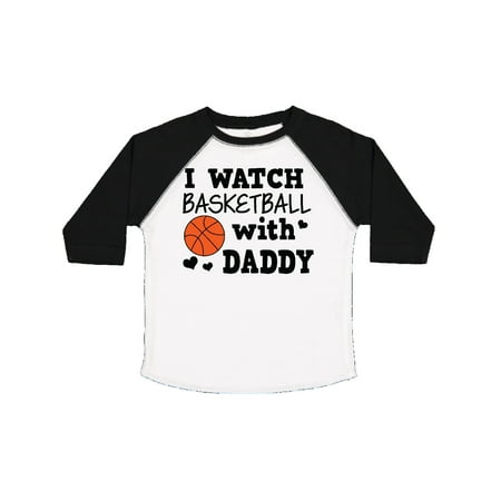 

Inktastic I Watch Basketball with Daddy Gift Toddler Boy Girl T-Shirt