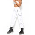 thumbnail image 5 of Sngxgn Women's Wide Leg Pants With Pockets High Waist Loose Casual Trousers Business Work Casual Pants(White,S), 5 of 6
