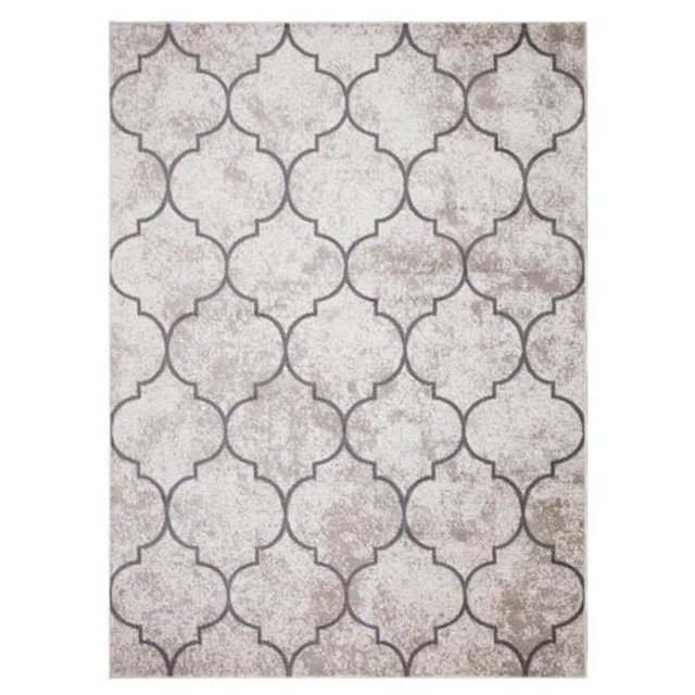 8 x 10 ft. Morocco Trellis Area Rug, Ivory