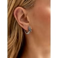 thumbnail image 2 of U7 Dragon Huggie Hoop Earrings for Men Women Sterling Silver Hypoallergenic S925 Punk Rock Earrings Jewelry Gift for Dad Boyfriend, 2 of 8