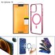 thumbnail image 4 of Caja del telefono Clear anti-caída a prueba de golpes Sunnimix Rosa 13, 4 of 8