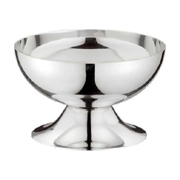 Apooke Stainless Steel Goblet Cup Ice Cream Dessert Salad Bowl Fruit Plate Snack Dish KTV Bar Supplies