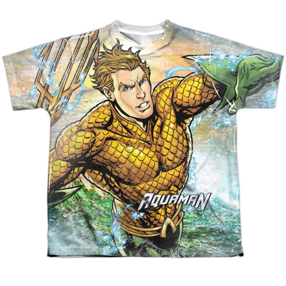 Jla - Rough Seas - Youth Short Sleeve Shirt - Small