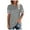 Gray-22, variant on Mittory Women Summer Casual Shirts Short Sleeve Striped Tunic Tops Crew Neck Tee Tshirt Blouses