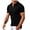 Black 02, variant on Mens Short Sleeve Shirts Ribbed Quarter-Zip Front Lapel Neck Work Dress Shirt Tshirt Colorblock Stretch Tee (Medium, Black 02)