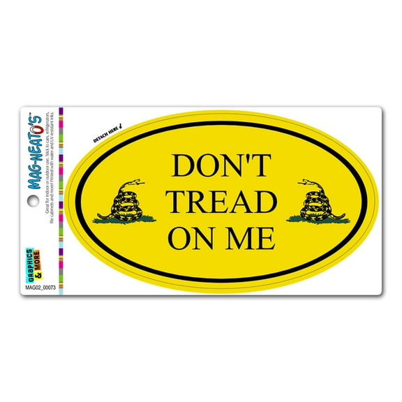 Gadsden Don't Tread On Me - Euro Oval MAG-NEATO'S(TM) Car/Refrigerator Magnet