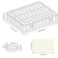 thumbnail image 3 of SYNYLIIFE Bead Organizer Box, 31 Pcs Clear Plastic Storage Containers with Hinged Lids Mini Boxes for Jewelry Making, Crafts, DIY, Seed, Small Parts, 3 of 8