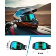 thumbnail image 5 of CRG Sports Motorcycle Goggles ATV Dirt Bike Glasses Off Road Racing Riding Motocross Goggles for Men, Women, Adults, 5 of 6