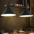 thumbnail image 4 of iMeshbean 43" Hanging Pool Table Lights - Billiard Pool Table Lighting Fixtures for 7' 8' Table - Real Billiard Ball Design - Ceiling Lamp with 2 Metal Lamp Shades for Game Room, 4 of 14