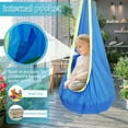 thumbnail image 3 of Kids Pod Swing Seat Hammock Chair Swing with Inflatable Pillow Hanging Hammock Chair Sensory Swing Chair with Pocket Max 200kg,62.99*27.56in, 3 of 11