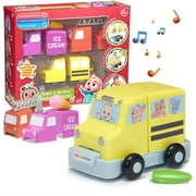 CoComelon Build Reveal Musical Vehicles School Bus Fire Engine Ice Cream Truck Toy WOW! Stuff