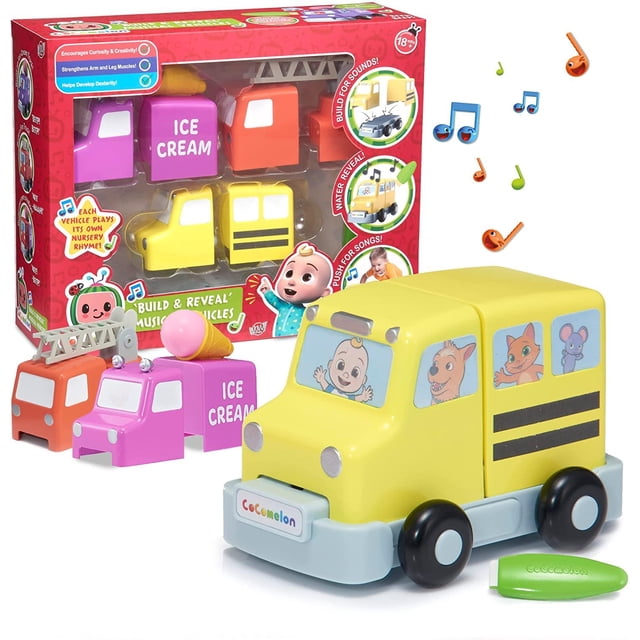 CoComelon Build revela vehículos musicales de juguete para autobuses escolares