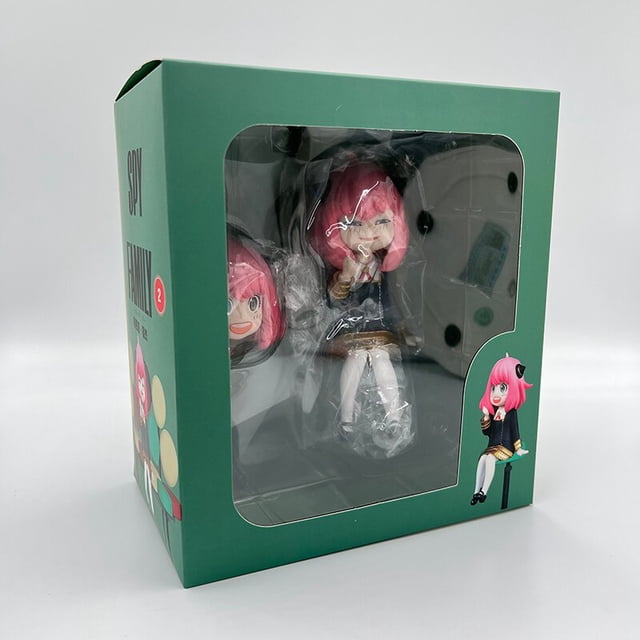 Figura DE ACCIÓN DE SPY×FAMILY Anya Forger de 17cm, figura de acción de Pochita, hombre motosierra, familia espía, modelo coleccionable, muñeca, juguetes, regalo Gong Bohan LED