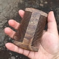 thumbnail image 3 of Handmade Sandalwood Beard Comb - Premium Wooden Comb for Men, 3 of 5